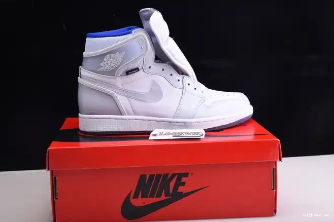 Cheap Kickmax Retro CK6637-104 Zoom White Racer 1 Air High Blue Jordan 0409